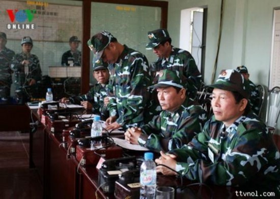 Quan chức cấp cao quân đội Việt Nam tham gia tập trận